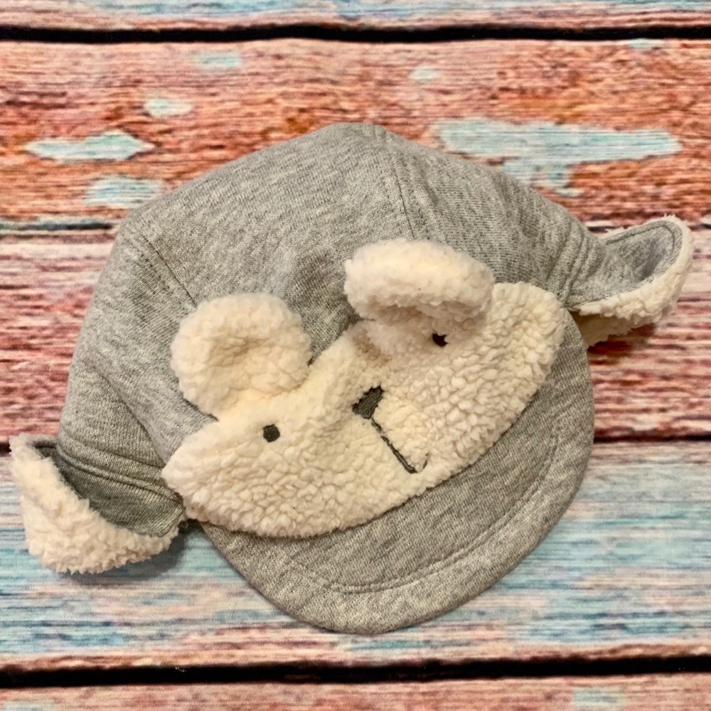 🌵 Baby Gap Sherpa Shearling Gray Hat